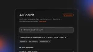 ai search dashboard ui