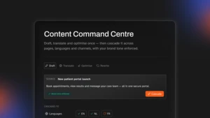 content command center dashboard ui large visual
