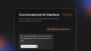dashboard ui for conversational ai interface