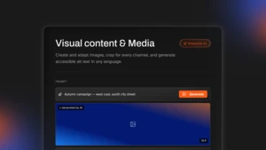 dashboard ui for visual content and media