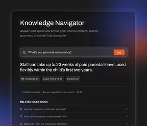 dashboard ui knowledge navigator